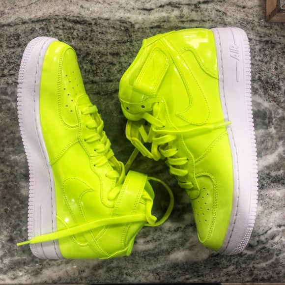 Nike | Shoes | Nike Air Force Mid Uv Volt | Poshmark
